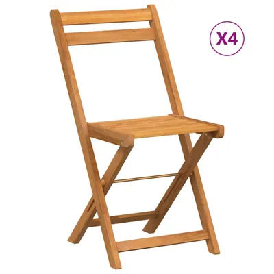 Productafbeelding van Bistrostoelen, 4 stuks, inklapbaar, massief acaciahout