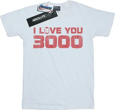 Immagine prodotto di Marvel - Maglietta "Avengers Endgame I Love You 3000" da uomo BI9316 (M) (Bianco)