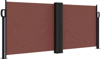 Produktbild von vidaXL Seitenmarkise Ausziehbar Braun 100x600 cm