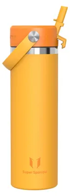 Immagine prodotto di Borraccia in acciaio inossidabile Sparrow, capacità 750 ml, thermos con coperchio e cannuccia
