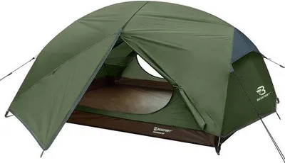 Produktbild von Unyqoos® 2-Personen Campingzelt – ultraleichtes, wasserdichtes Kuppelzelt mit 2 Eingängen & 2 Vorzelten, 228×135×110 cm, 68D/190T Polyester, 7001 Aluminium, 2,5 kg