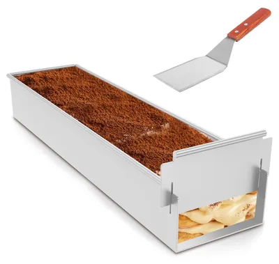 Produktbild von Tiramisu Kuchenform - Rechteckige Backform mit Antihaftbeschichtung