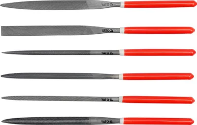 Obrázek produktu pro YATO YT-6162 - Pilník s pevnou jehlou 6ks 5x180x85mm