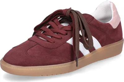 Produktbild von MIDS MORGAN Damen Sneaker bordeaux aus Velourleder mit Wechselfußbett