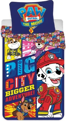 Produktbild von PAW Patrol Baby Bettwäsche 100x135 Motiv "Big City", 100% Baumwolle