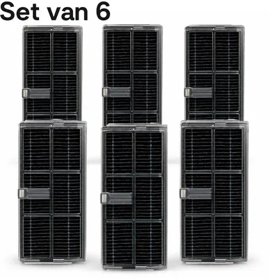 Productafbeelding van PolkaHome HEPA Filters Compatibel met Dreame X40 Ultra, L40 Ultra, X30 Ultra, L10s Ultra Gen 2 & Mova P50 Pro Ultra – 6 Stuks – Afspoelbaar