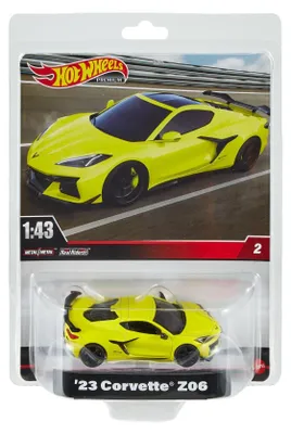 Image de Voiture de collection Corvette Z06, modèle réduit à l'échelle 1:43, avec pneus "Real Riders"