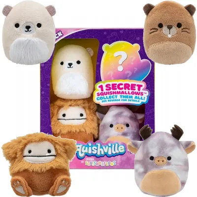 Produktbild von Squishville Mini Plüschtier Kuscheltier Squishmallow 4-pack Mount Squishmore