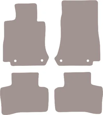 Immagine prodotto di Tappetini auto in velluto per Mercedes EQC N293 SUV (2019-) - set di tappetini LUX beige (4 pezzi)