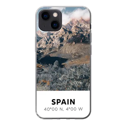 Produktbild von MuchoWow® Handyhülle Schutzhülle Hülle für iPhone 13 mini Spanien - Berge - Sommer Silikon Softcase Handy Hülle - Softcase