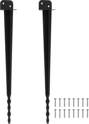 Obrázok produktu pre Bettizia 2x stĺpiková podpera Nájazdové puzdro Dĺžka 700 mm Nájazdové puzdro do zeme Podpera stĺpika pre štvorcové drevené stĺpiky