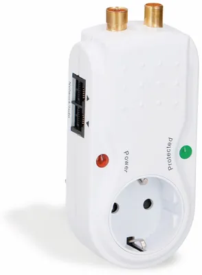 Produktbild von Überspannungsschutz-Gerätestecker GRUNDIG, 3680 W, RJ11, RJ45, TV