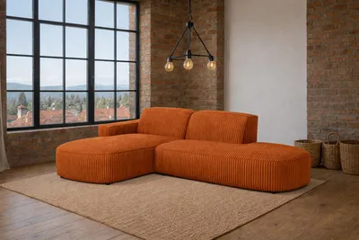 Produktbild von Kaiser Möbel Ecksofa Cursal Atelier, Stoff Poso, Kupfer, Links
