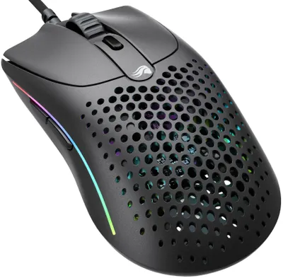 Productafbeelding van Glorious Gaming Model O Wired 2, rechterhand, optische sensor, USB Type-A, 26000 DPI, 1 ms, zwart