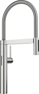 Produktbild von BLANCO CULINA-S II Sensor Küchenarmatur Wasserhahn Hochdruck PVD steel Schlauchbrause  - inkl.
