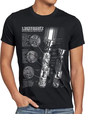 Produktbild von style3 Laserschwert Blaupause Herren T-Shirt jedi lichtschwert
