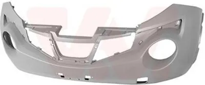Produktbild von VAN WEZEL Stoßstange Stoßfänger für NISSAN JUKE (F15) Grundiert Glatt 3380574