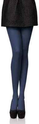 Image de Collants en microfibre pour femme Antie AN-122 60 DEN (bleu marine, taille M) .