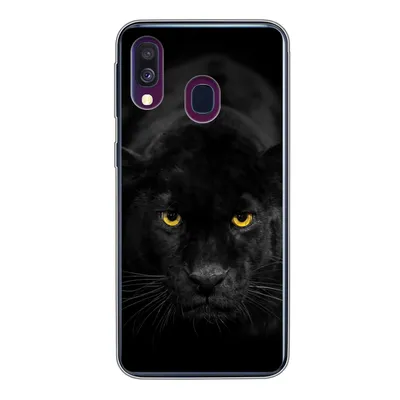 Produktbild von MuchoWow® Handyhülle Schutzhülle Hülle für Samsung Galaxy A40 Leopard - Augen - Schwarz Silikon Softcase Handy Hülle - Handy-Tasche
