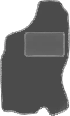 Produktbild von Fahrerfußmatte Velours graphit passend für Nissan Terrano II (1993-2005, SUV) – mit Befestigungen – passgenau