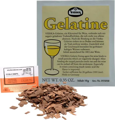 Produktbild von VIERKA Gelatine 10g - Vierka Weinklärmittel, Schönungsmittel, Gelatine Pulver