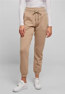 Produktbild von Urban Classics TB4086 | Ladies Organic High Waist Sweat Pants Jogginghose Damen - Farbe: softtaupe - Größe: L