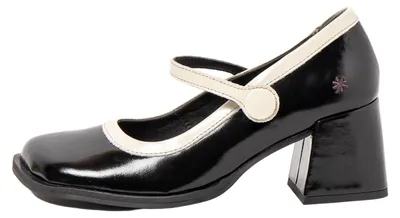 Image de Art Chaussures pour Femme 1709 NAPPA SHINNY BLACK-CREAM / VERONA Couleur Noir
