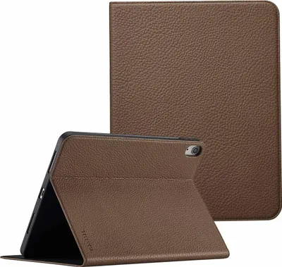 Produktbild von Selencia Riva Klapphülle iPad Air 11 Zoll (2025) M3 / (2024) M2 / Air 5 (2022) / Air 4 (2020) - Mocha Brown