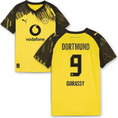 Produktbild von BVB Heimtrikot Kinder Saison 2025/26 Flock: Guirassy - Größe: 140