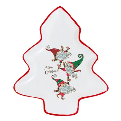 Produktbild von Teller Tannenbaum Merry Christmas Wichtel, Weihnachten, 16756