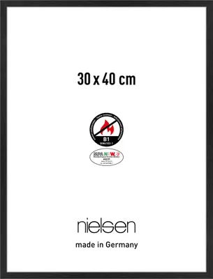 Produktbild von nielsen Aluminium Bilderrahmen C2-B1, 30x40 cm, Struktur Schwarz Matt