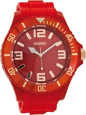 Immagine prodotto di Oozoo orologio da polso rosso in silicone orologi da donna analogici al quarzo UOC5030A