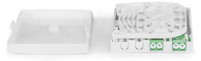 Immagine prodotto di DIGITUS DN-931096 Alloggiamento DIGITUS FTTH, 2 x accoppiatore LC/APC DX, bianco