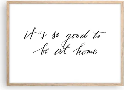 Produktbild von Gerahmtes Poster - Rahmen in heller Eiche - Motto Glück Haus - 70x50 cm - Wand Bild - Wanddeko - Wandbilder - Kunstposter - Wandposter - Bilderrahmen - Bilder - Kunstdruck - P2NAA70x50-4386