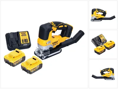 Imagen del producto de Sierra de calar pendular sin cable DeWalt DCS 334 M2 18 V sin escobillas + 2x batería recargable 4,0 Ah + cargador
