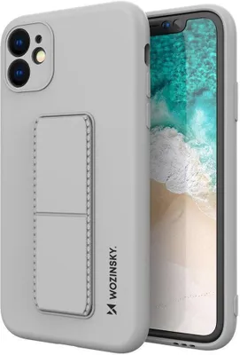 Zdjęcie produktu dla Wozinsky Kickstand Case silikonowe etui z podstawką etui Samsung Galaxy A32 4G szare