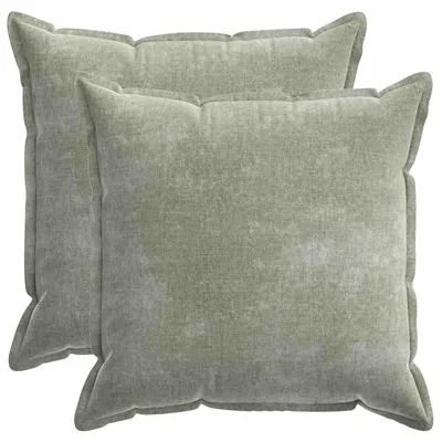 Produktbild von vidaXL Kissenbezug 2 stk. HOUTEN Grün 60 x 60 cm Chenille-Stoff