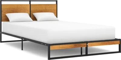 Image de The Living Store Cadre de lit en métal 120x200 cm