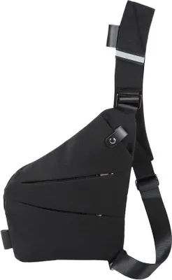 Produktbild von Diebstahlsicherer, wasserdichter Umhängetag – schwarzer Rucksack – Schultertasche oder Crossbody-Tasche