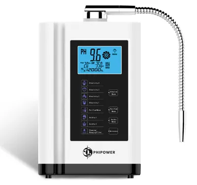 Zdjęcie produktu dla Generator wody zasadowej Phipower – jonizacja i filtr z węglem aktywnym