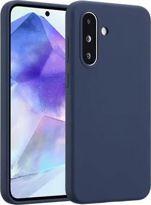 Image de Accezz Liquid Silicone Backcover pour le Samsung Galaxy A36 / A56 - Bleu foncé