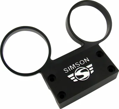 Produktbild von Simson Armaturenträger f. ø 60 mm Tacho + DZM, Alu schwarz - S50, S51, S53, S70, S83