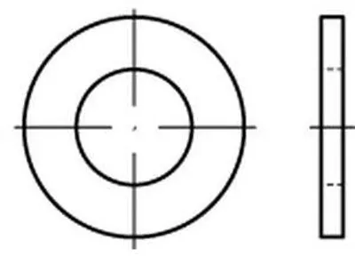 Unterlegscheiben DIN 125 A 13x24x2,5 mm, 500 Stück, verzinkt