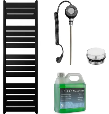 Imagen del producto de CERANO - Juego de radiadores eléctricos para baño Arturo - Conectividad WIFI - 900W - Acabado mate - 1600x500 mm