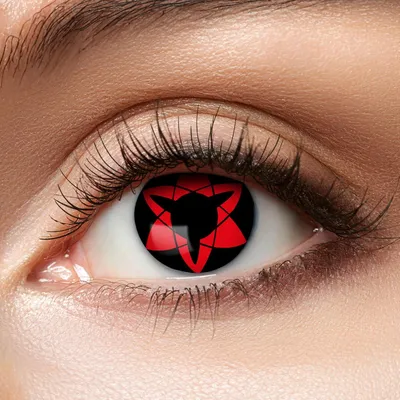 Produktbild von Zoelibat Eyecatcher Sasukes Mangekyo 3 Monatslinsen rote Anime Kontaktlinsen Cosplay Halloween