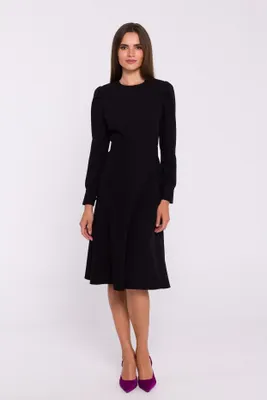 Zdjęcie produktu dla Stylove Damska Sukienka Midi Ugdeg S378 Czarny XL