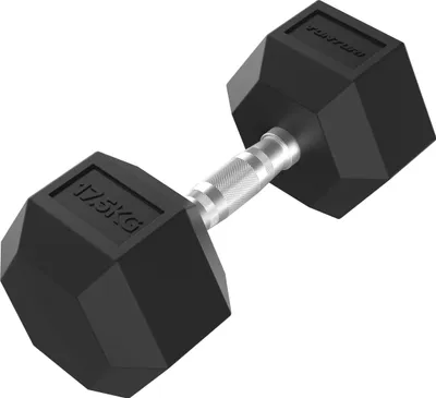 Image de Tunturi Platinum Hexa Haltère - Caoutchouc - 1x17,5kg - Noir