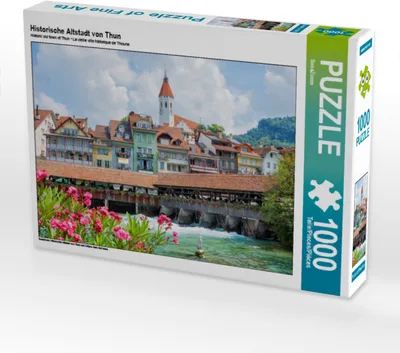 Produktbild von CALVENDO Puzzle Historische Altstadt von Thun | 1000 Teile Lege-Größe 64x48cm Foto-Puzzle für glückliche Stunden