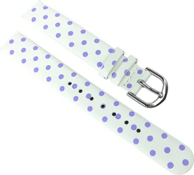 Produktbild von Adora Youngline Kinder Uhrenarmband 12mm Kunststoff weiß / lila AY4400