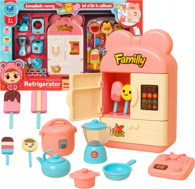 Immagine prodotto di Set da cucina giocattolo Cucina giocattolo per bambini Frigorifero Gelati Pentole